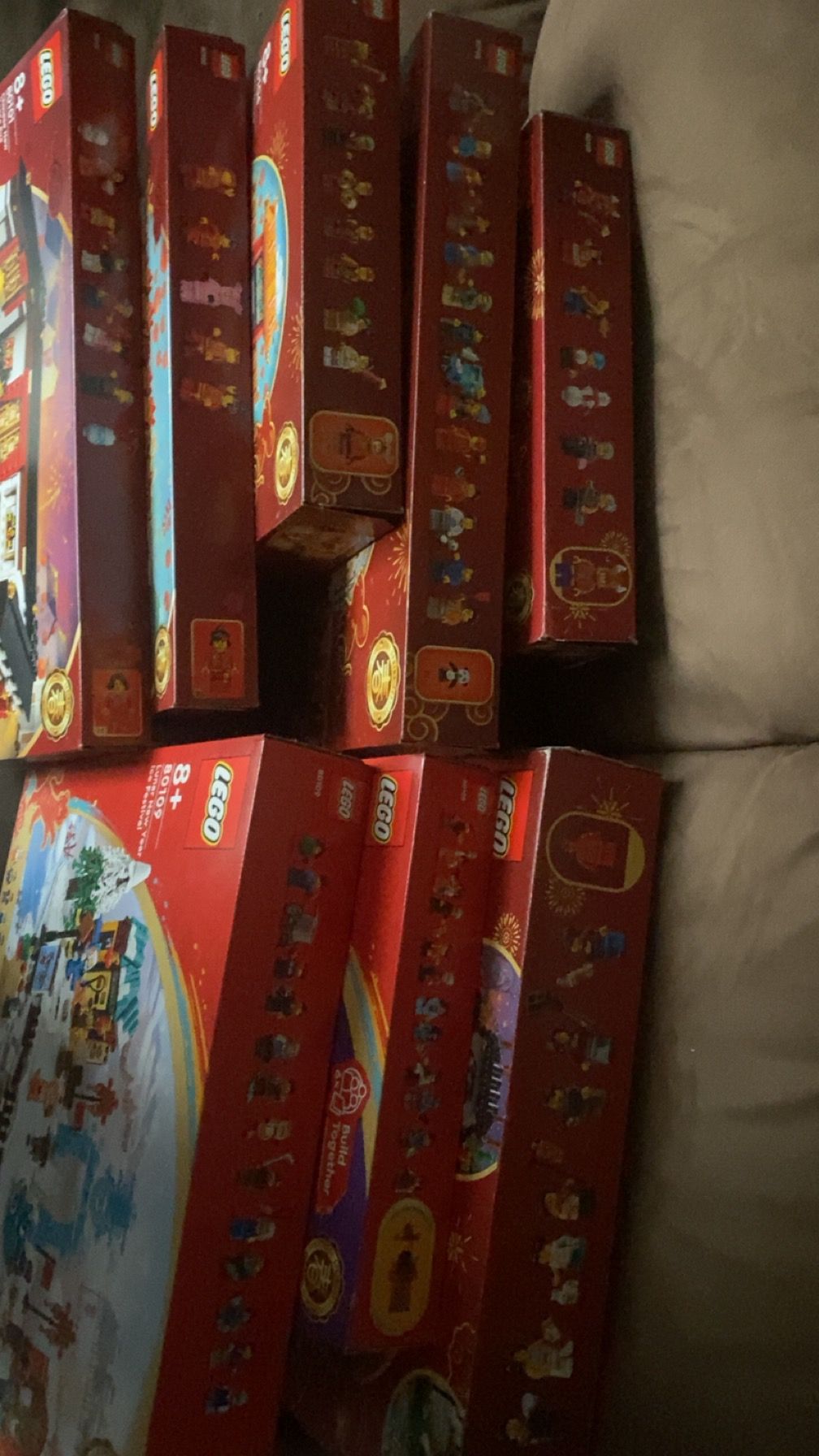 Verschillende chinees nieuwjaar sets nieuw in doos