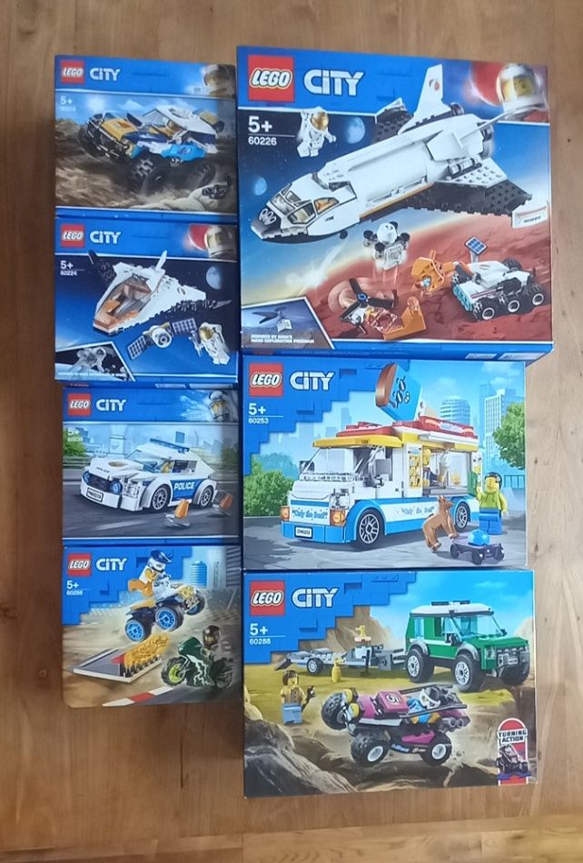 LEGO City pakket | 7 NIEUWE, SEALED sets | Van Marsmissie tot ijsjespret