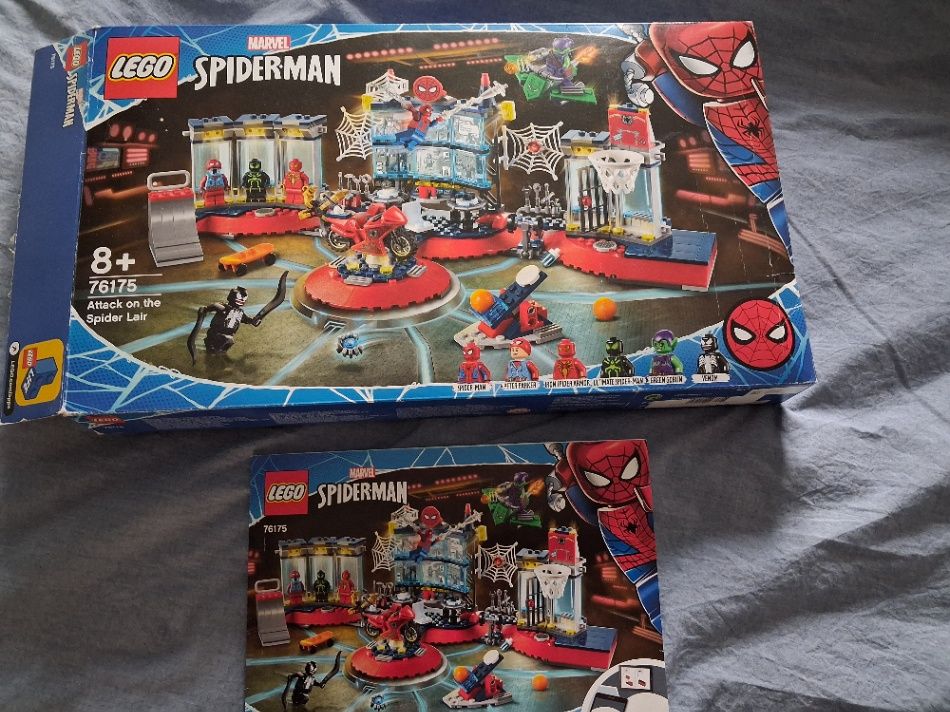 Spidermanset  76175 in doos met boekje